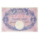 Billet 50 Francs Bleu et Rose