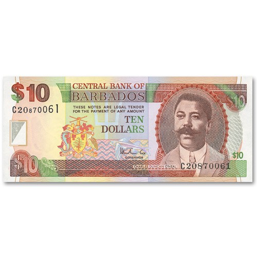 Billet 10 Dollars Barbades