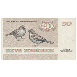Billet 20 Couronnes Danemark