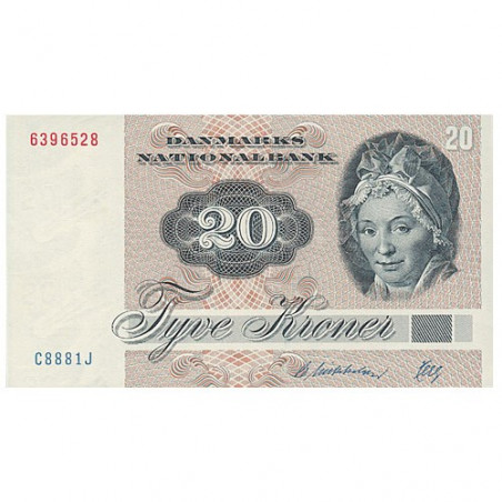 Billet 20 Couronnes Danemark