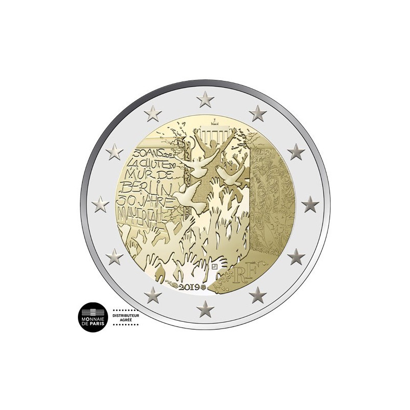 2 euros France 2019 BU Chute du mur de Berlin
