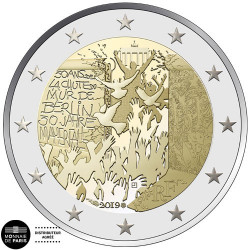 2 Euro France BE 2019 - 30 ans de la Chute du Mur de Berlin