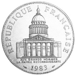 100 Francs Argent France Panthéon