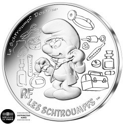 10 Euro Argent France 2020 - Schtroumpf Docteur