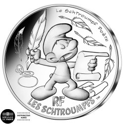 10 Euro Argent France 2020 - Schtroumpf Poète