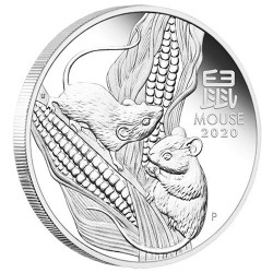 1 Dollars Argent Australie BE 2020 - Souris