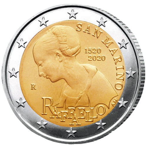 2 Euro Saint-Marin BU 2020 - 500 ans de la mort de Raphaël