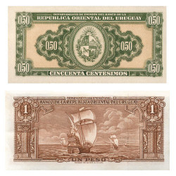 2 billets Uruguay 1939