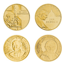 Coffret commémoratif Vatican Andorre 4 x 2 Zloty 2003-2014 - Jean-Paul II