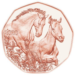 5 Euro Autriche 2020 - Chevaux