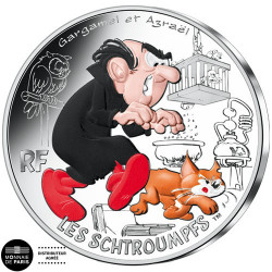 10 Euro Argent France 2020 colorisée - Gargamel et Azraël