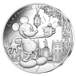 10 Euro Argent France 2018 - Mickey dans la place
