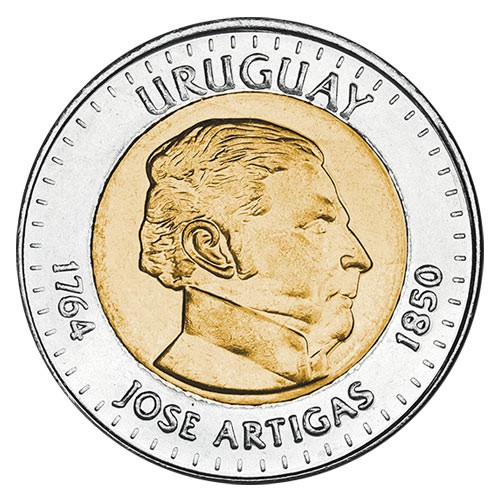 10 pesos Argent Uruguay 2000