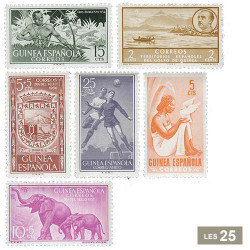 25 timbres Guinée espagnole