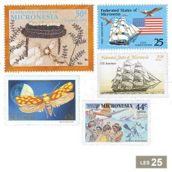 25 timbres Micronésie