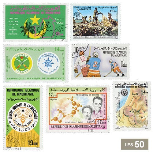 50 timbres Mauritanie