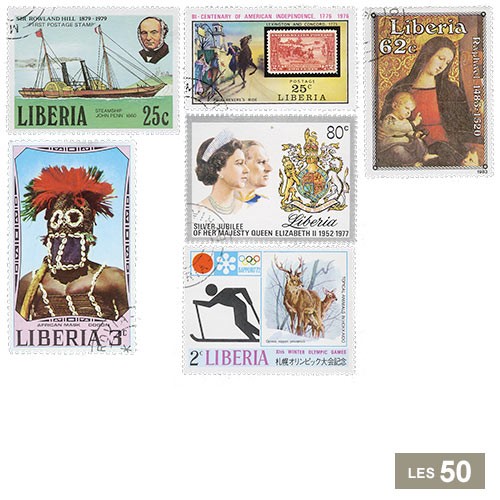 50 timbres Liberia