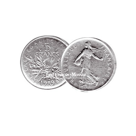 1989 - 5 FRANCS SEMEUSE