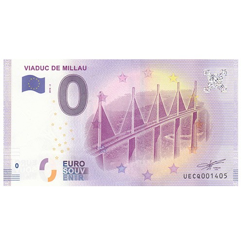 Billet Souvenir 0€ France 2018 - Viaduc de Millau