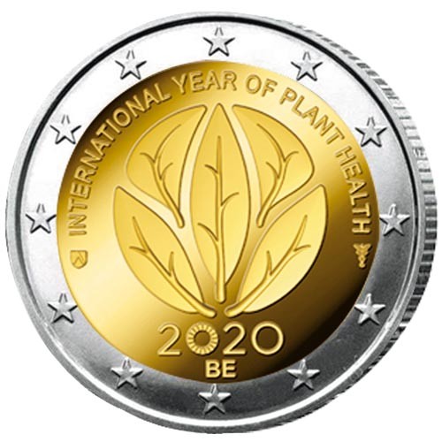 2 Euro Belgique BE 2020 - Année internationale de la santé des plantes