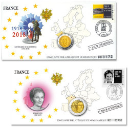 Lot de 2 Enveloppes "1er jour" d’émission France 2018