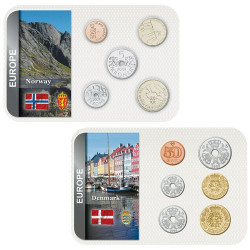 Lot des 2 Séries Norvège et Danemark