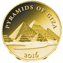 1000 Francs Or BE 2016 - Les Pyramides de Gizeh