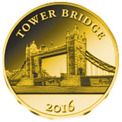 100 Francs Or BE 2016 - Le Tower Bridge