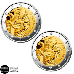 Lot des 2 x 2 Euro BU-BE 2020