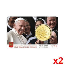 2 Minisets 50 cent Vatican 2020