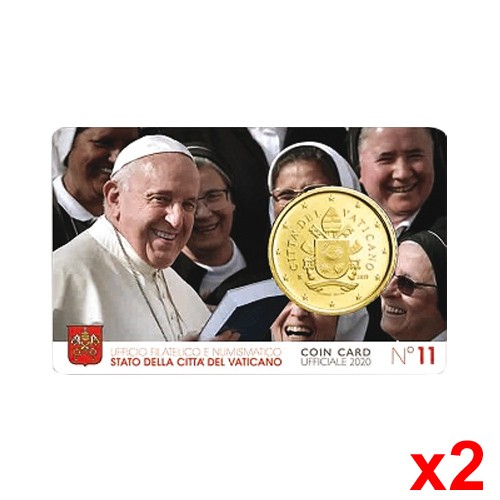 2 Minisets 50 cent Vatican 2020 2 Minisets 50 cent Vatican 2020
