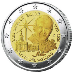2 Euro Vatican BU 2020 - 100 ans de la naissance de Jean-Paul II 