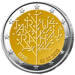 2 Euro Estonie BU 2020 - 100 ans du Traité de paix de Tartu
