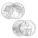 Lot des 2 x 100 Francs Argent 