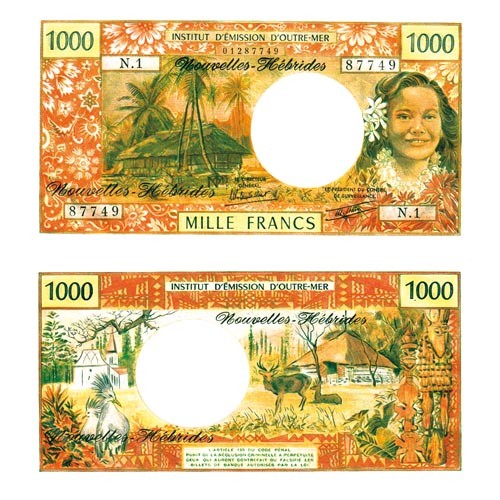 1000 Franc Nouvelles Hébrides Tahitienne 1000 Franc Nouvelles Hébrides Tahitienne