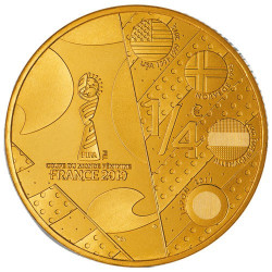 1/4 Euro France 2019 en Or nordique