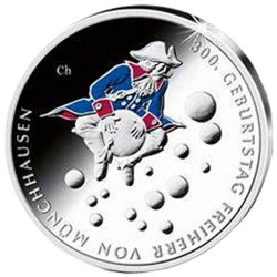 20 Euro Argent Allemagne BU 2020 colorisée - Le Baron de Munchhausen