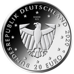 20 Euro Argent Allemagne BU 2020 colorisée - Le Baron de Munchhausen