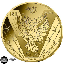 50 Euro Or France BE 2020 - La Paix