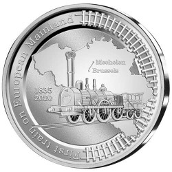 5 Euro Argent Belgique BE 2020 - 185 ans du train européen
