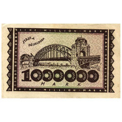 1 million de Mark Allemagne 1923 - Düsseldorf