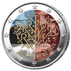 2 Euro Estonie 2020 colorisée - Université de Tartu