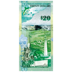 Billet 20 Dollars Bermudes 2009