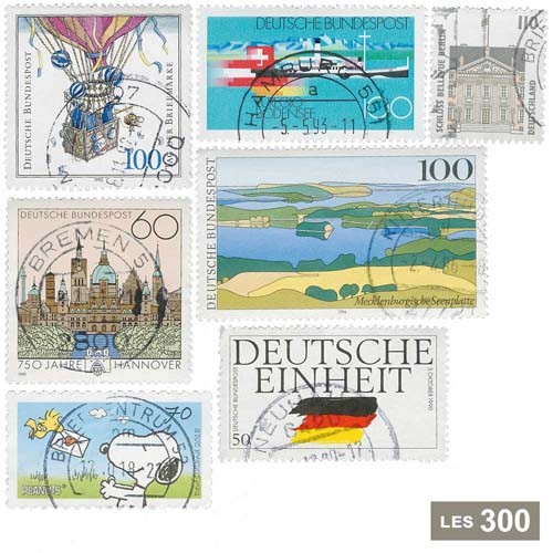 300 timbres Allemagne