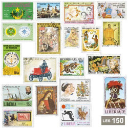 150 Timbres Afrique de l'Ouest