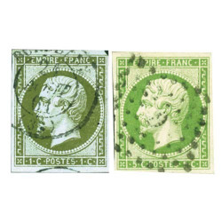 2 timbres 2nd Empire Français