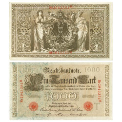 Billet 1 000 Mark Allemagne 1910