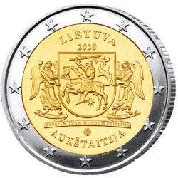 2 Euro Lituanie 2020 - Aukstaitija
