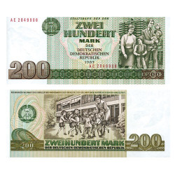 Billets de 200 et 500 Mark 1985
