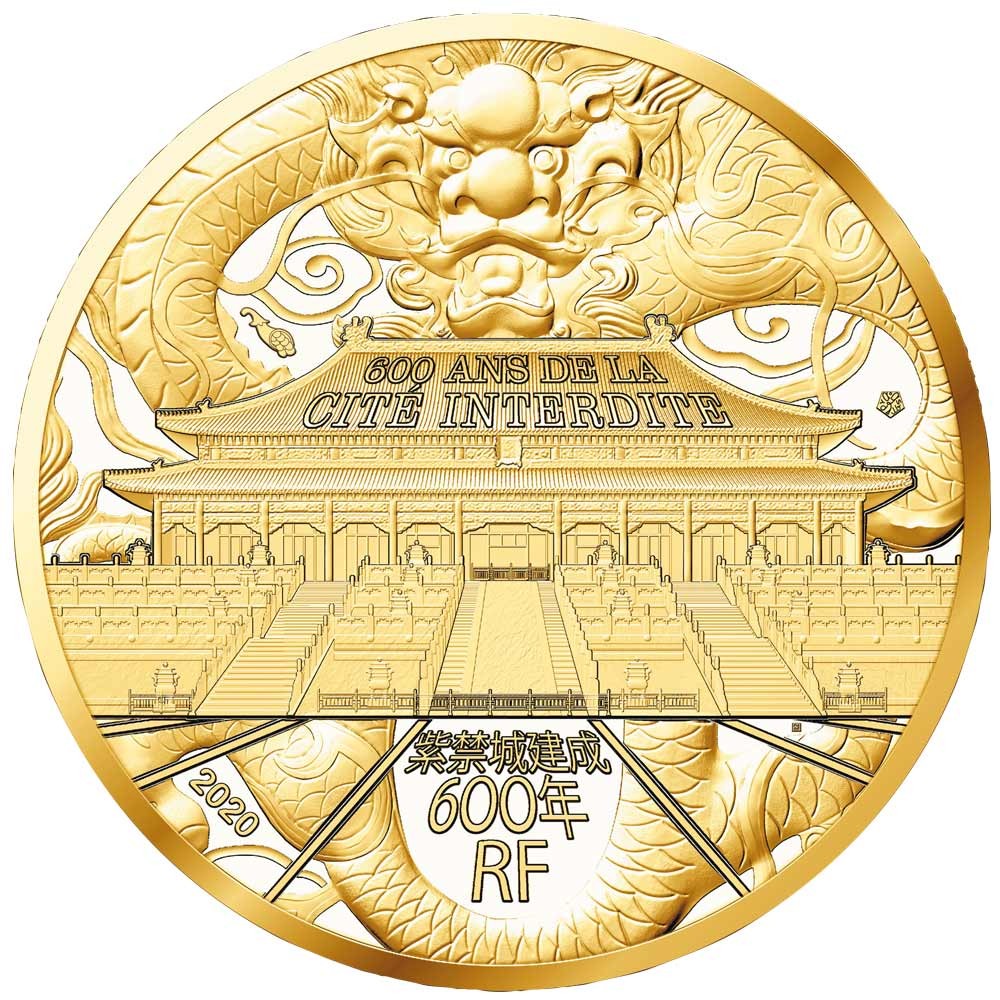 50 Euro Or France BE 2020 - Les 600 ans de la Cité interdite 50 Euro Or France BE 2020 - Les 600 ans de la Cité interdite
